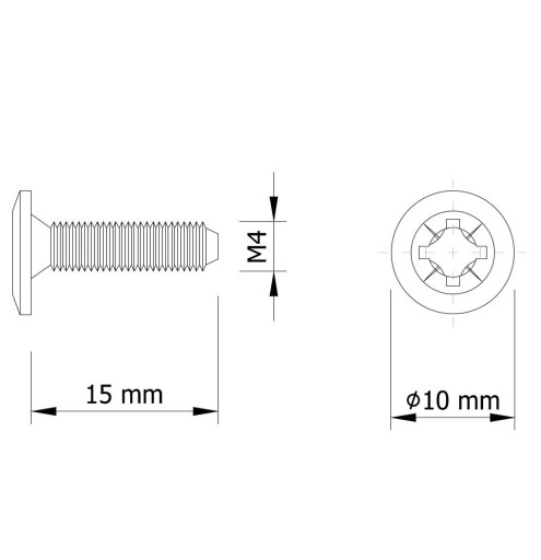 10 x nábytkové spojky fi5 mm M4 (30-40 MM) pre skrinky