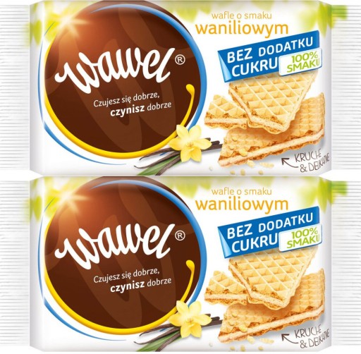 Vanilkové oblátky bez pridaných cukrov 110g WAWEL x2