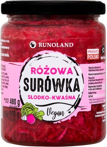 RUŽOVÝ sladkokyslý šalát Prídavok k večeri, hamburgeru alebo psíkovi. MODRÁ