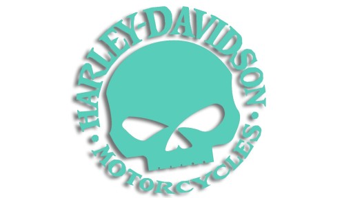 Nálepka na lebku HARLEY DAVIDSON, mäta