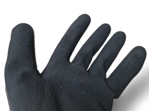 HRUBÉ OCHRANNÉ RUKAVICE SANDY LATEX POVRCHNUTÝ POLYESTER SILNÝ XXL (11)
