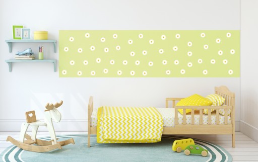 Nálepky na stenu DAISIES kvety 54 kusov ST1