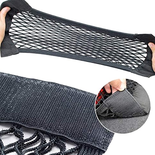 ORGANIZÁTOROVÁ SIEŤ S VRECKOM NA VELCRO DO KUPU AUTA SILNÁ KAPACITA 50x25