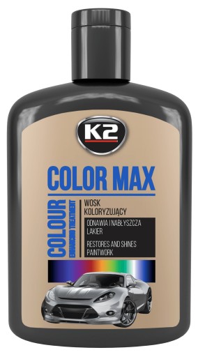 K2 COLOR MAX FAREBNÝ VOSK 200ML ČIERNA