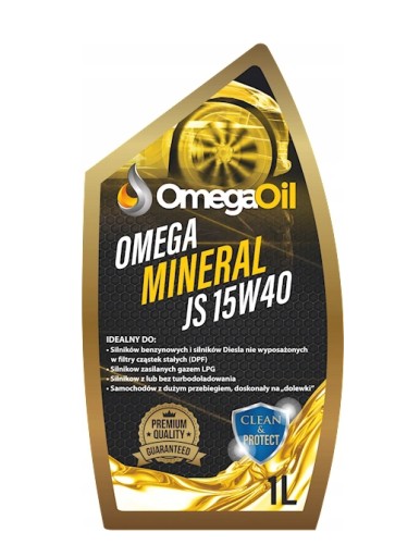 OMEGA MINERAL JS MOTOROVÝ OLEJ 505,00 15W40 1L