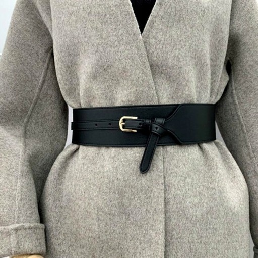 Boho Leather Belt Dámsky opasok Široký korzet Guma