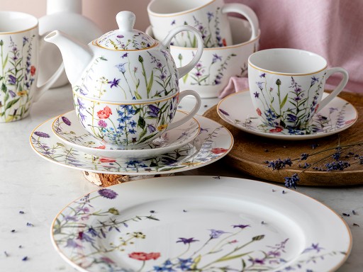 Porcelánový hrnček 400ml jarné kvety Prado Florina