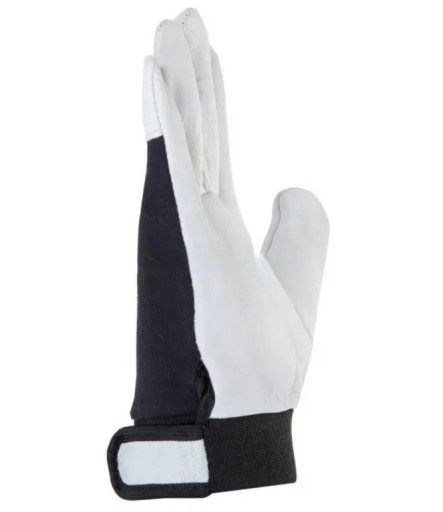 Kožené pracovné rukavice AC BLACK 9 - L