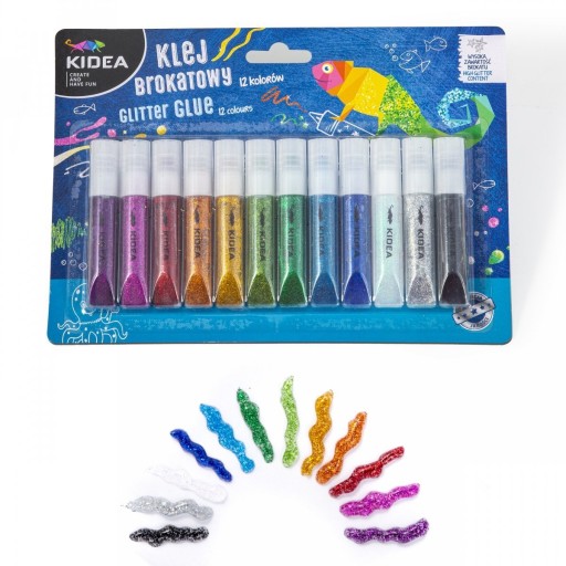 GLITTER GLITTER 12 FARIEB 6 ml KIDEA