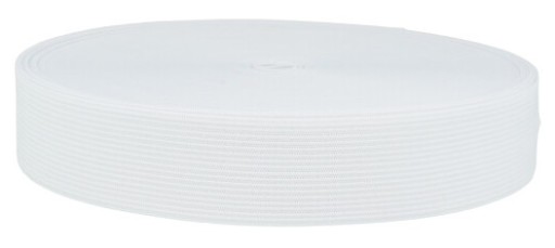 Pruženka 30mm pletená gumička 3cm - BIELA 10 metrov