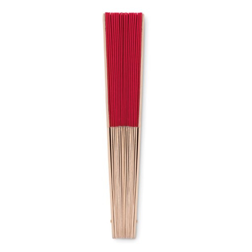 DREVENÝ VENTILÁTOR Veľký 41cm Elegantný Červený