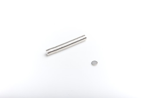 Neodymový magnet valcový MW 8x1,5 N38 10 ks.