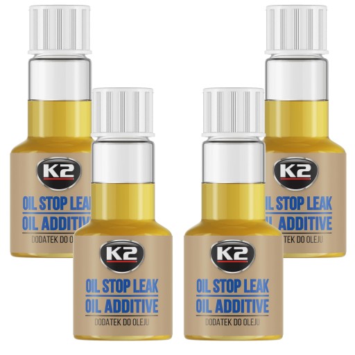 K2 STOP LEAK LEAK OIL ADITIVE TESELER MOTOR ZNIŽUJE SPOTREBU OLEJA 50ML
