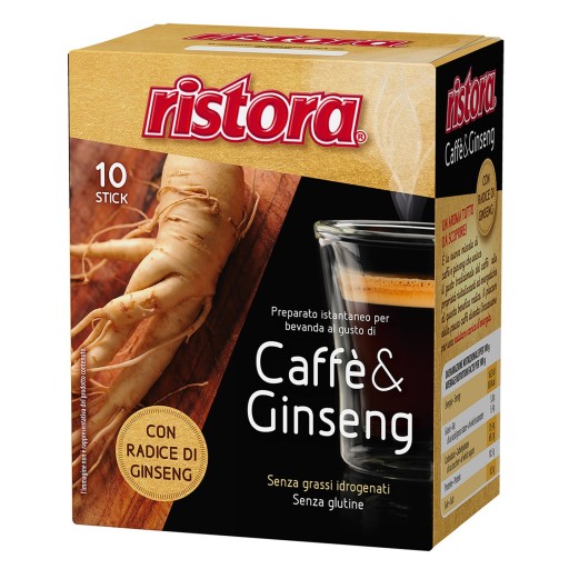 Ristora Caffe Ginseng instantná káva so ženšenom vo vrecúškach 100g