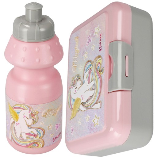 Sada 350 ml fľaša na vodu + obedár 16x12,5x5