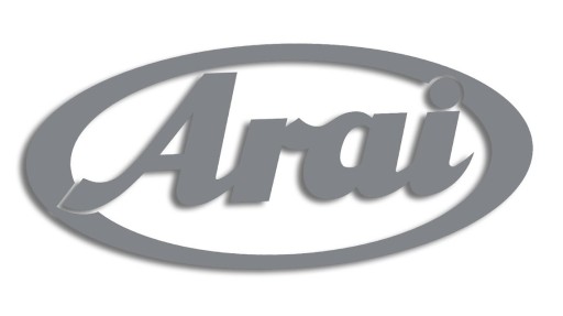 ARAI sivá vysekávaná nálepka