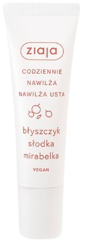 ZIAJA Słodka Mirabelle lesk na pery 12 ml