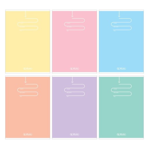 Riadkový zápisník A5/60k - Herlitz Pastel ColorBlocking