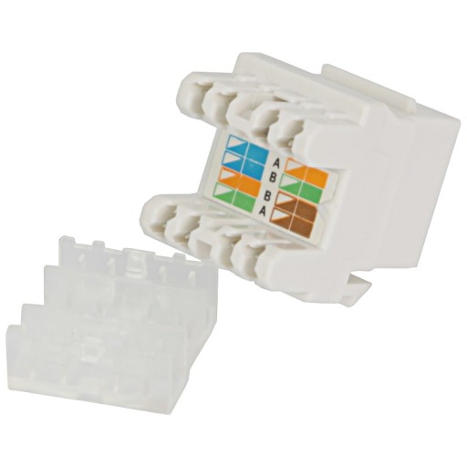KEYSTONE RJ-45 ZÁSUVOVÝ MODUL RJ45 CAT.6 BIELA UTP