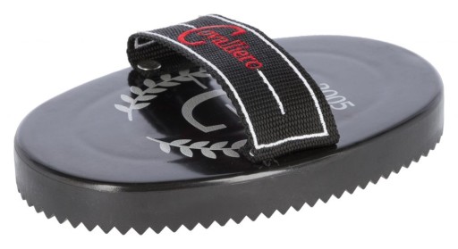 Hrebeň na kone s logom, so slučkou, čierny, 16 cm, Covalliero