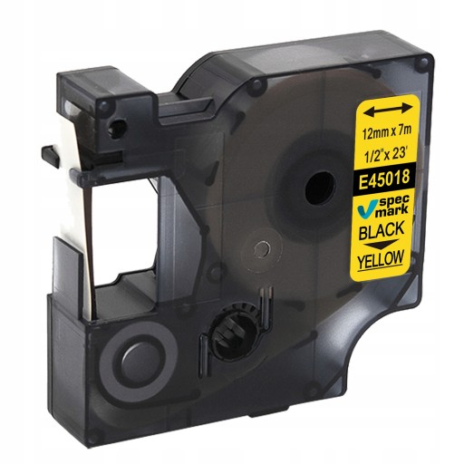 Páska pre DYMO D1 45018 12mm/7m žltá/čierna