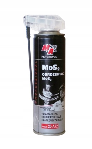 MOS2 ODSTRAŇOVANIE HRDZE 250ML MA PROFESSIONAL Prípravok na odstraňovanie vzniknutých oxidov