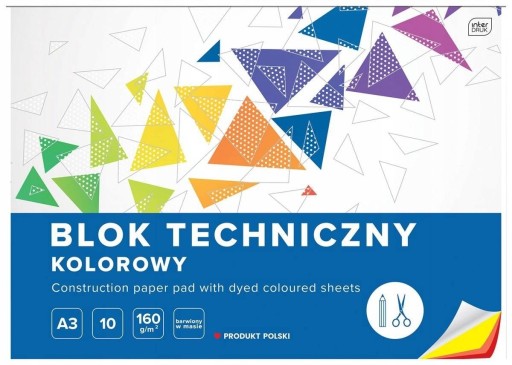 INTERDRUK Farebný technický blok A3/10k