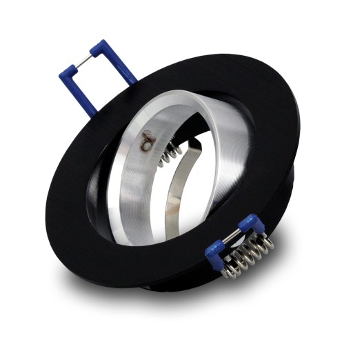 Halogénové svietidlo ROUND CAST ALU BLACK pre LED
