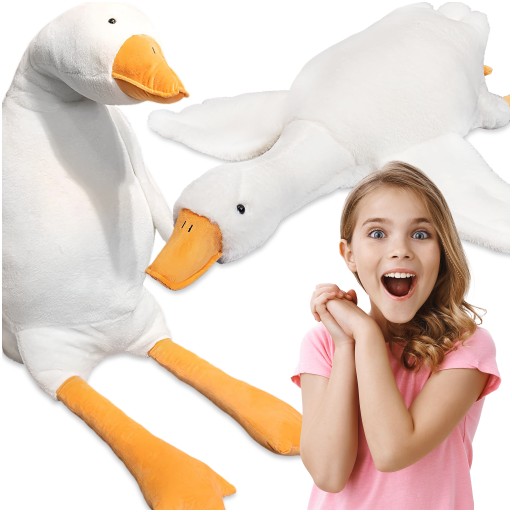 VEĽKÁ PLYŠOVÁ HUSKA PIPA MASKOT POHYBLIVÁ STEFKA PLYŠOVÝ VANKÚŠ HUSKA 70 CM
