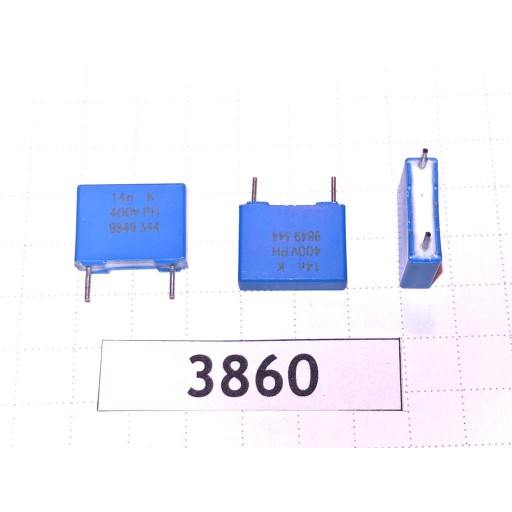 Polykarbonátový kondenzátor 14nF 400V R7,5 MKC x5