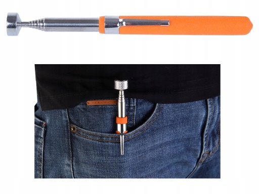 TELESKOPICKÝ UCHOVÁVAČ S MAGNETOM PEVNÝ MAGNET MAGNET DLHÝ 65CM