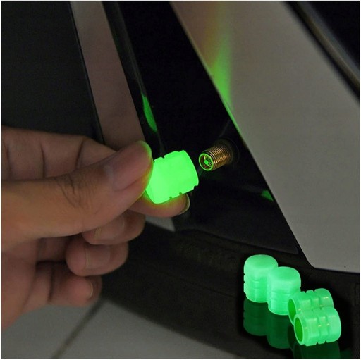 FLUORESCENČNÉ ŽIARIVÉ KLOBÁČKY VENTILOV PRE AUTOBICYKEL 2 ks