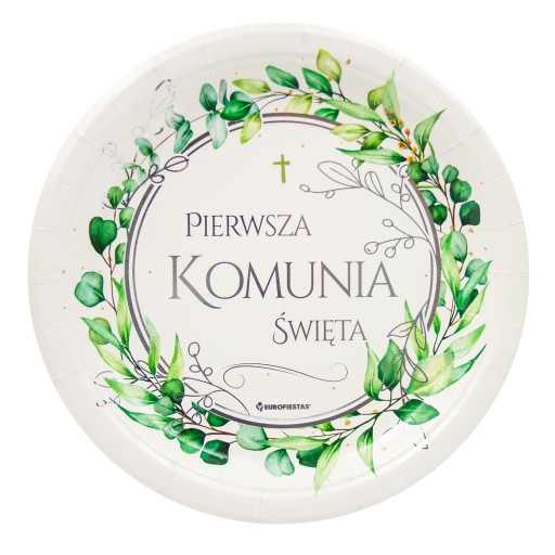 IHS Papierové taniere 23 cm, sada 6 ks, tanier na prvé prijímanie