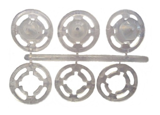 Mliečne plastové západky 13mm - 3 kusy