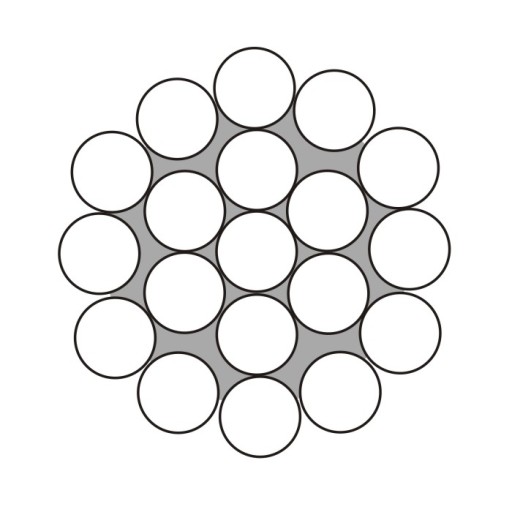Oceľové lano pozinkované, 1mm, 1x19, pozinkované, 10m