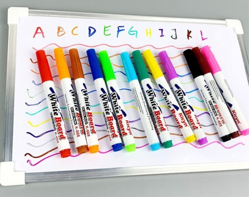 Popisovače na biele tabule stierateľné za sucha, 12 farieb