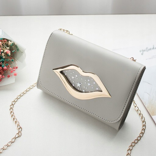 Kabelka Little Angel Clutch dámska šedá USTA zlatá