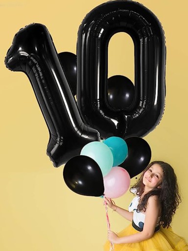 Fóliový balón číslo 0 narodeninové číslo ZERO 1-99 dekorácia VEĽKÁ HELKA 100cm
