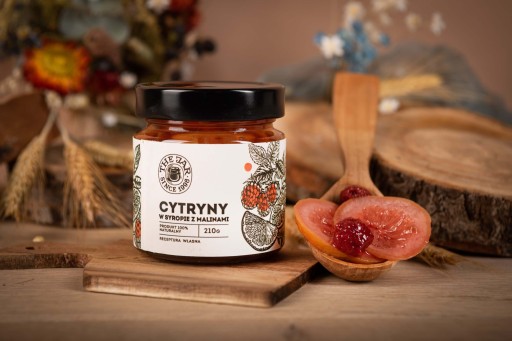 Citróny v sirupe s malinami 210g THE JAR malina