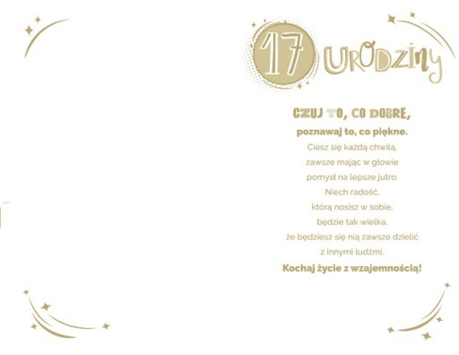 Darček k 17. narodeninám pre dievča U103