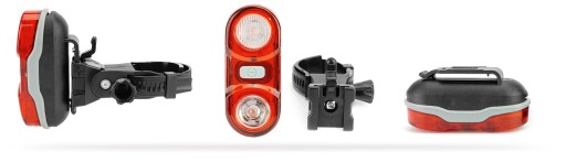 Výkonné svetlo na bicykel s 2 LED diódami vzadu - 3 režimy