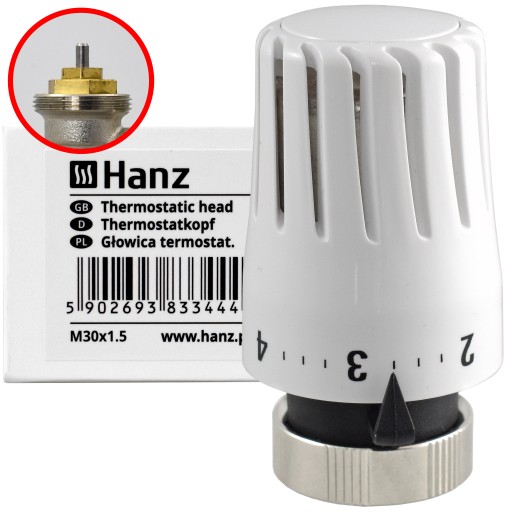 Hlavica Regulátor M30x1,5 Radiátor UNIVERZÁLNY Radiátor