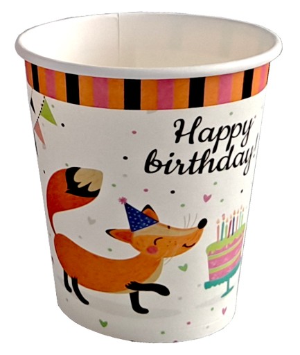 HAPPY BIRTHDAY LISEK CUPS, 6 ks
