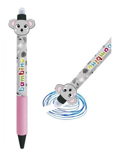 Automatické modré vymazateľné guľôčkové pero ANIMALS Bambino 9270