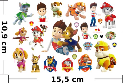 Umývateľné tetovanie pre deti PAW PATROL PAW CG170