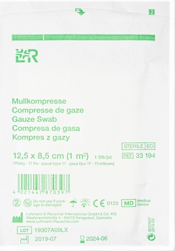 L&R - Gázové obklady 1m2 sterilné
