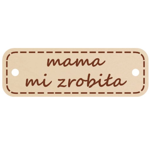 Dekor - ozdobný prívesok MOM MADE ME 20 ks