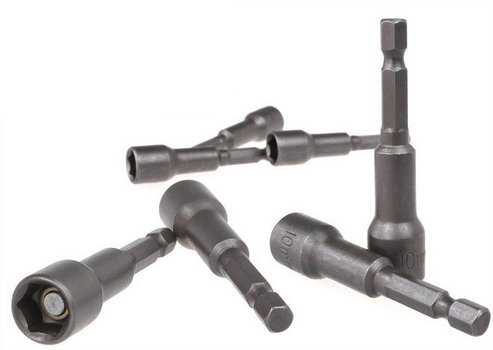 Sada 5 ks 8 mm HEX MAGNETICKÁ ZÁSUVKA NA Skrutkovač Farmer zásuvky