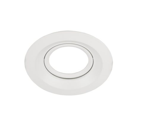 Okrúhle biele stropné svietidlo + studená žiarovka GU10