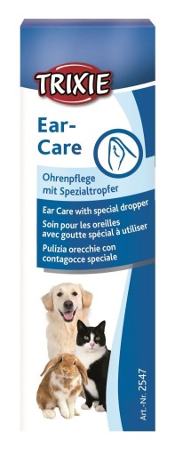 TEKUTÉ KVAPKY NA ČISTENIE UŠI PSIOV, MAČIEK A PSOV 50ml